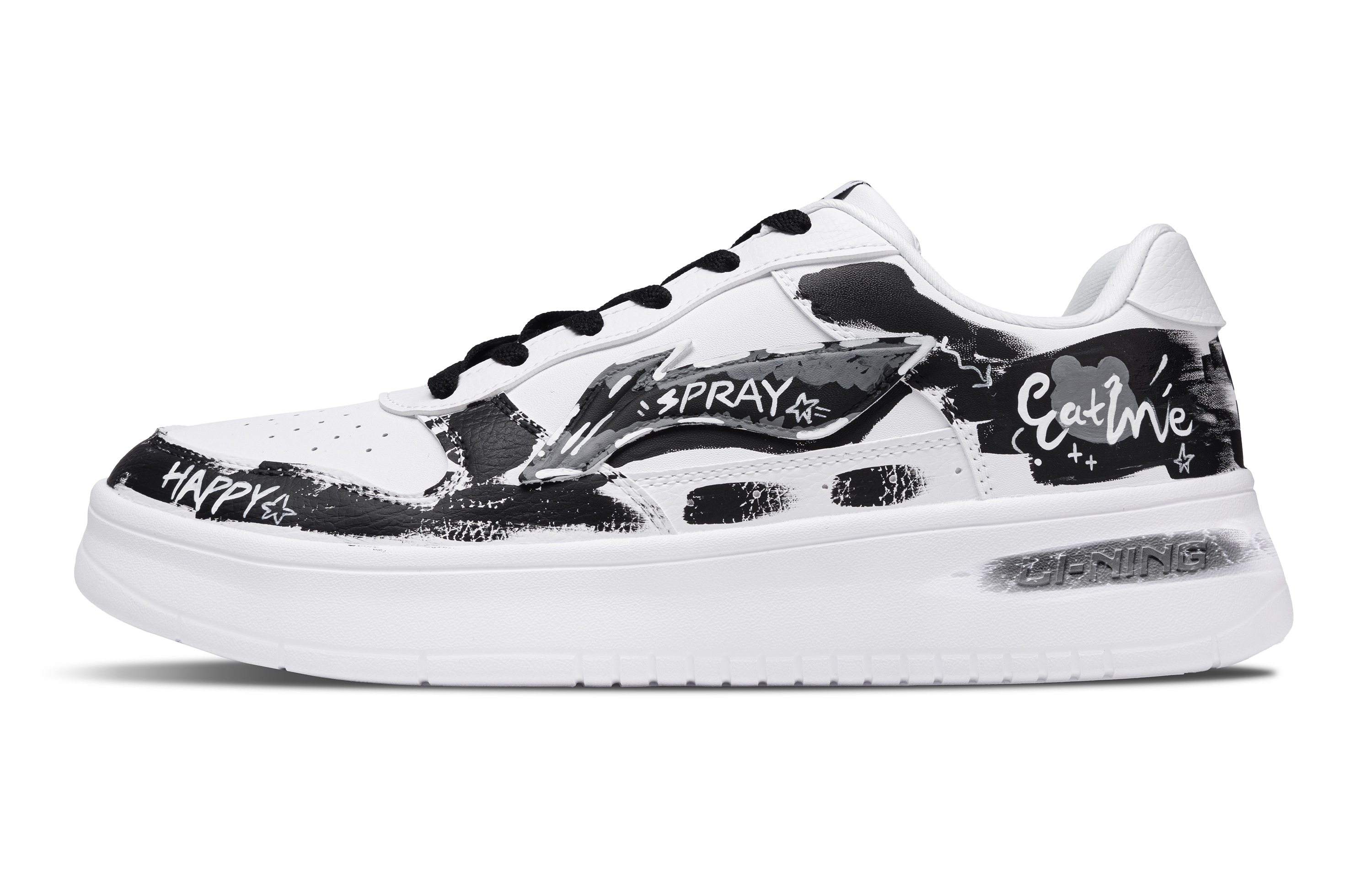 LiNing Pontoon Boats Slip Resistant, Abrasion Resistant, Breathable Low Top Skateboard Shoes Unisex White Black купить в интернет-магазине Yoocart с быстрой доставкой по России.