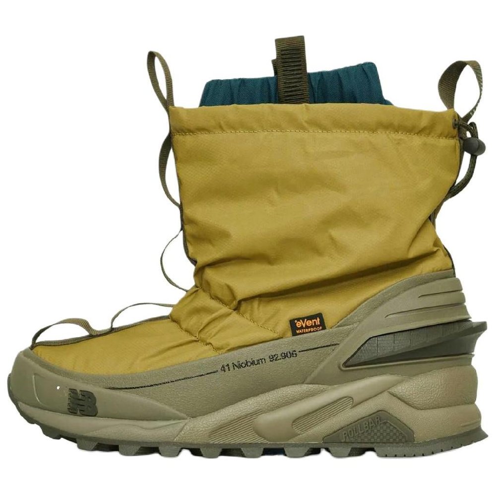 New Balance Warm And Wear-Resistant Short Snow Boots Unisex Yellow
