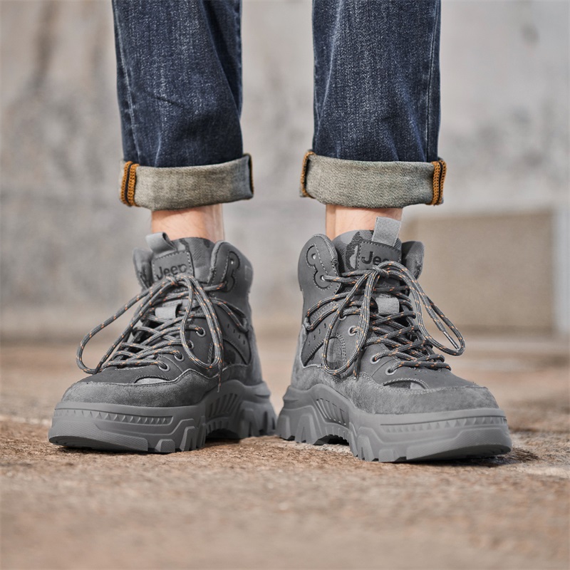 Jeep Casual Outdoor Boots Unisex Gray купить в интернет-магазине Yoocart с быстрой доставкой по России.