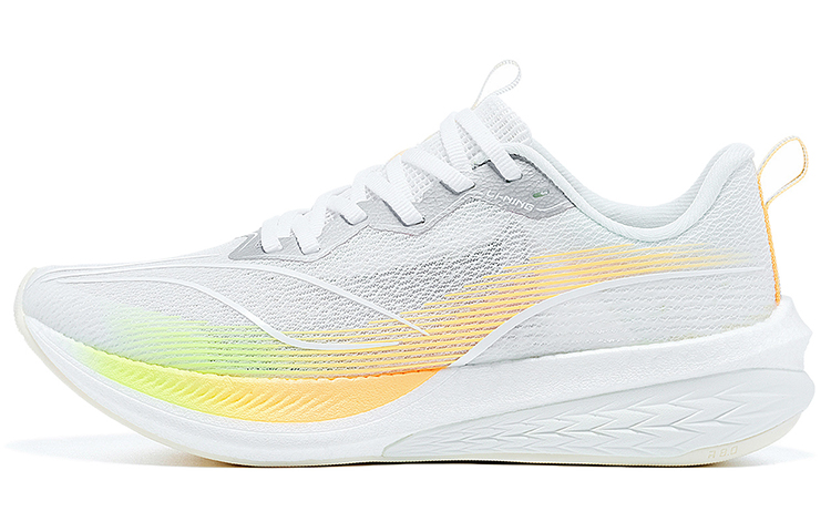 LiNing Red Hare 6 Pro Shock Absorbers Slip Resistant Abrasion Resistant Low top Sprint Running Shoes Women's White