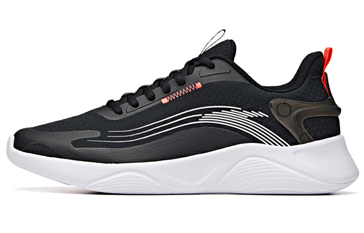 Anta Breathable Low-Top Running Shoes Men's Black