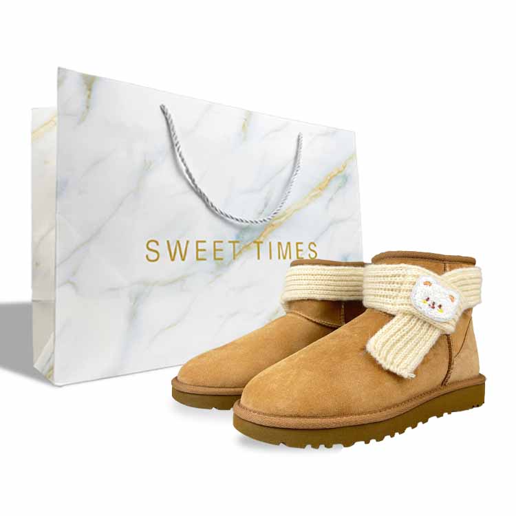 UGG CLASSIC MINI Warm And Wear-Resistant Short Snow Boots Women's Chestnut