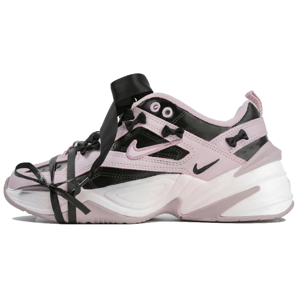 Nike M2K Tekno Anti-Slip Wear-Resistant Low-Top Chunky Sneakers Women's Pink White