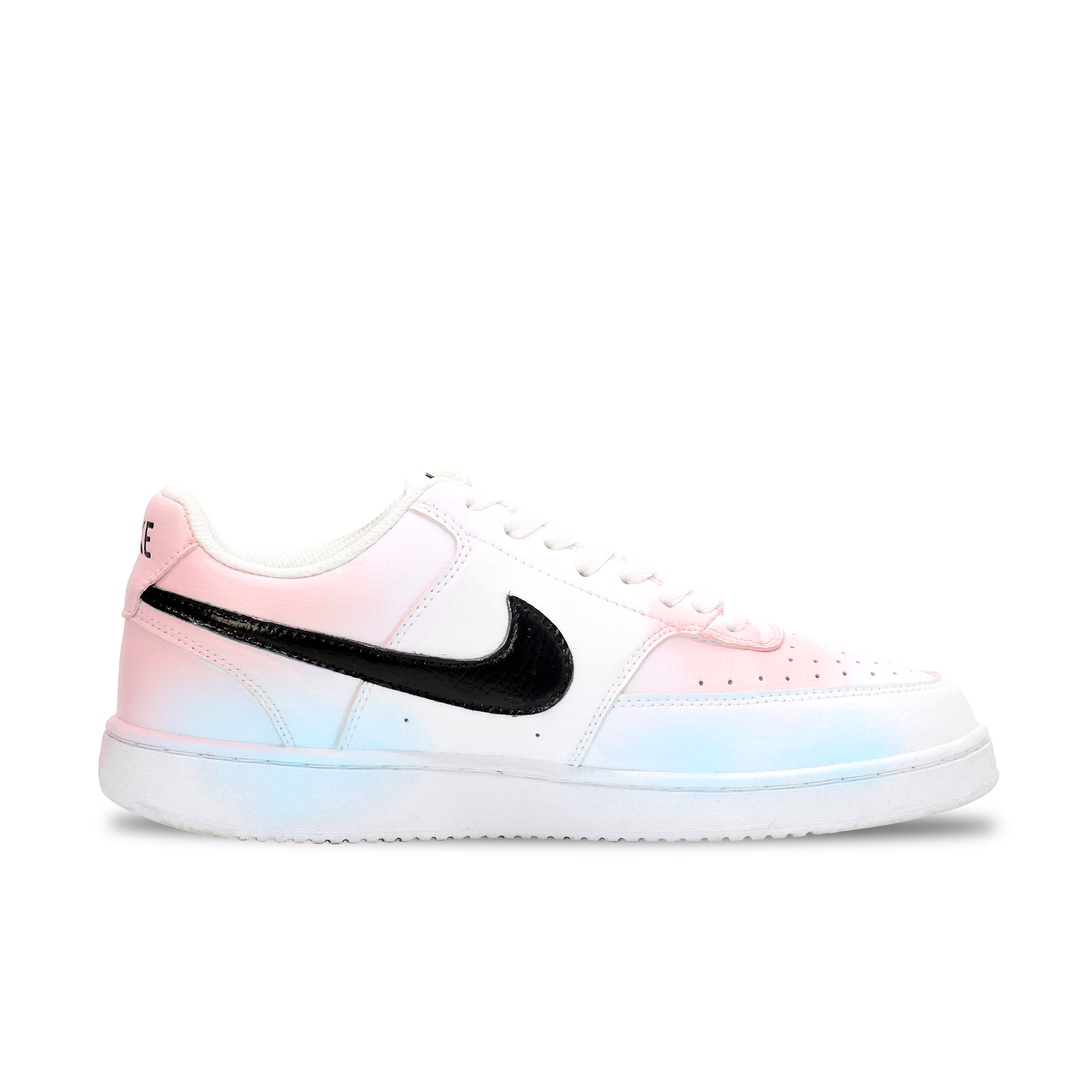 Nike Court Vision 2 Skateboard Shoes Unisex Low top White/Pink/Blue