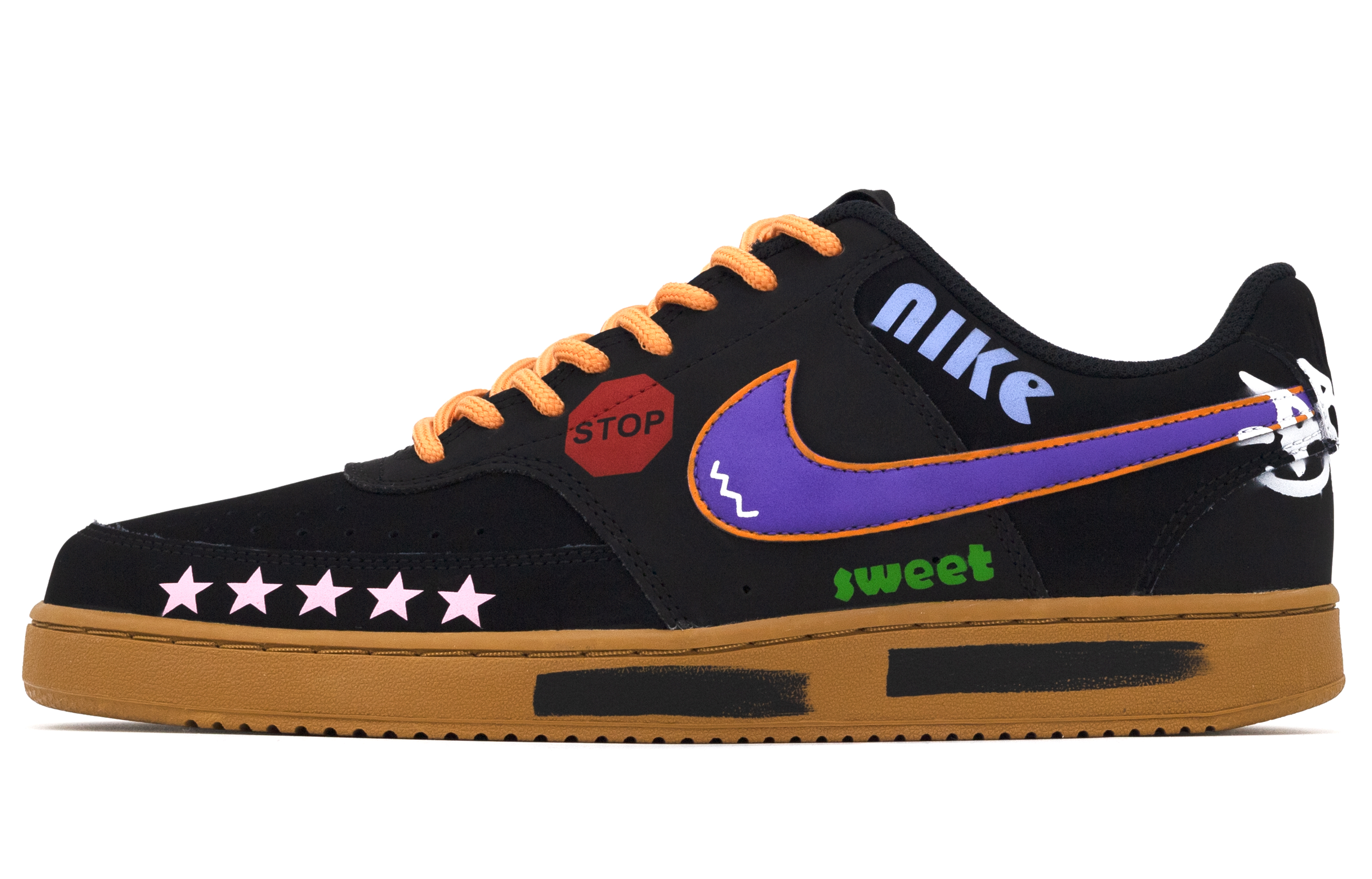Nike Court Vision 1 Skateboard Shoes Men's Low top Brown