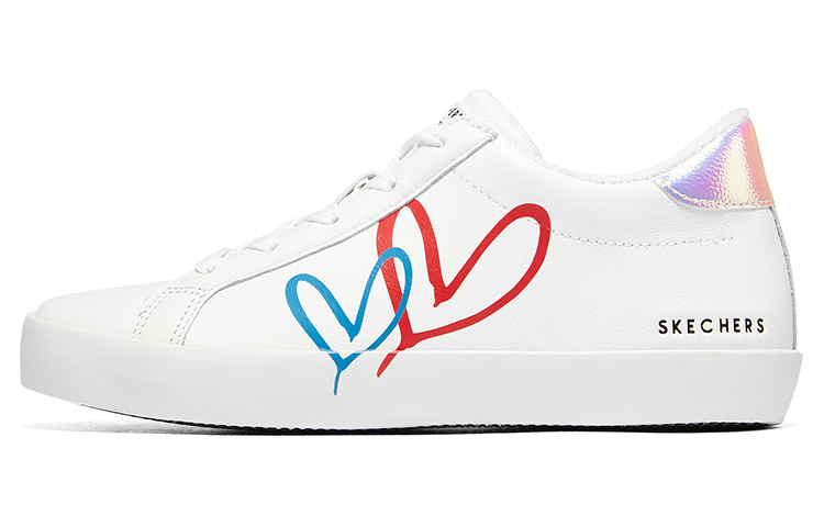 James Goldcrown x Skechers DIAMOND STARZ Low Top Skateboard Shoes Women's White
