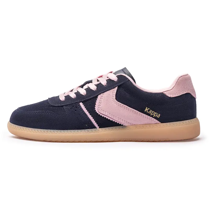 Kappa Back to Back Anti Slip Wear Resistant Low Top Skateboard Shoes Women's Black Pink