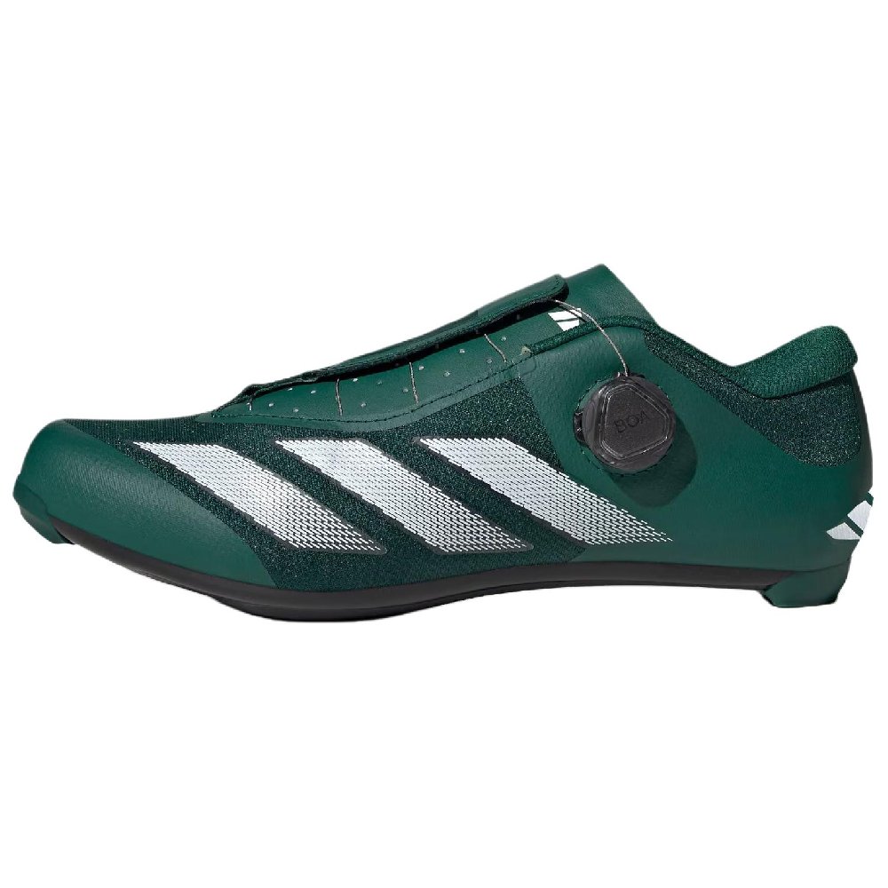 Adidas TEMPO 3 STRIPES Abrasion Resistant Low Top Cycling Shoes Unisex Black Green