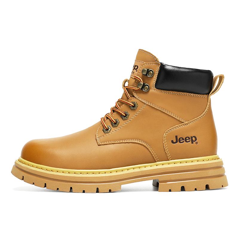 Jeep Classic Yellow Boots Crew Martin Boot Men's Golden