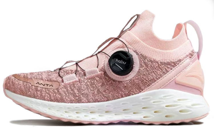 Anta NASA Collaboration Cushioning Anti-Slip And Wear-Resistant Rebound Low-Top Running Shoes Women's Pink