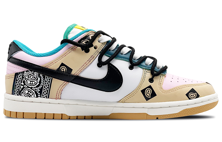 Nike Dunk Coverage Slip Resistant And Abrasion Resistant Low Top Skateboard Shoes Unisex White Black Pink купить в интернет-магазине Yoocart с быстрой доставкой по России.