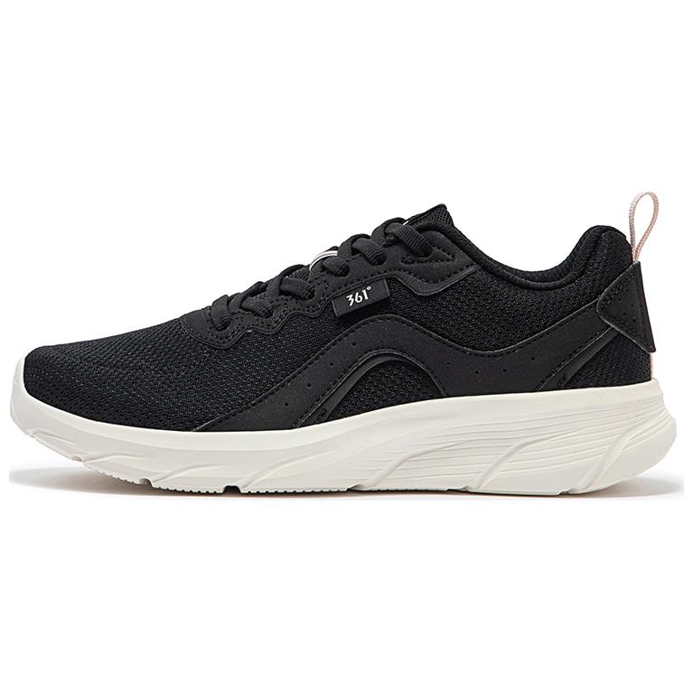 361° Cushioning Anti-Slip And Wear-Resistant Low-Top Running Shoes Women's Black White