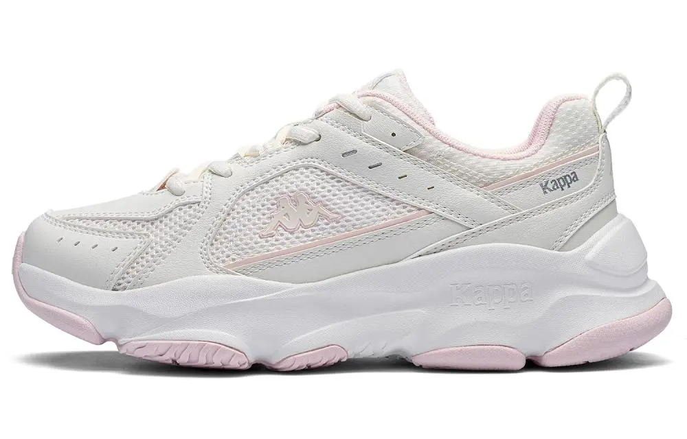 Kappa Height Increasing Abrasion Resistant Low top Running Shoes Women's Beach White Pearl Pink