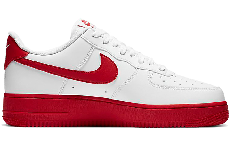 Nike Air Force 1 Low White Red Midsole