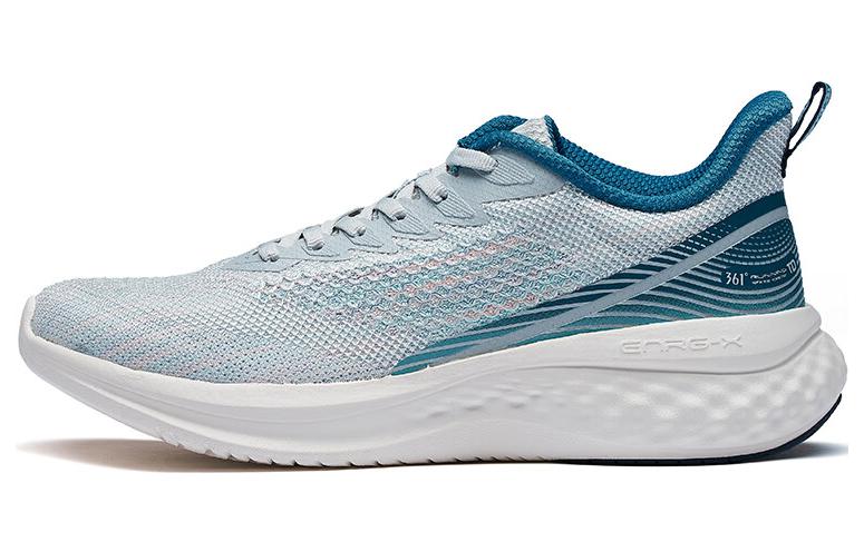 361° Slip Resistant, Abrasion Resistant, Breathable Low Top Running Shoes Men's Gray Cyan