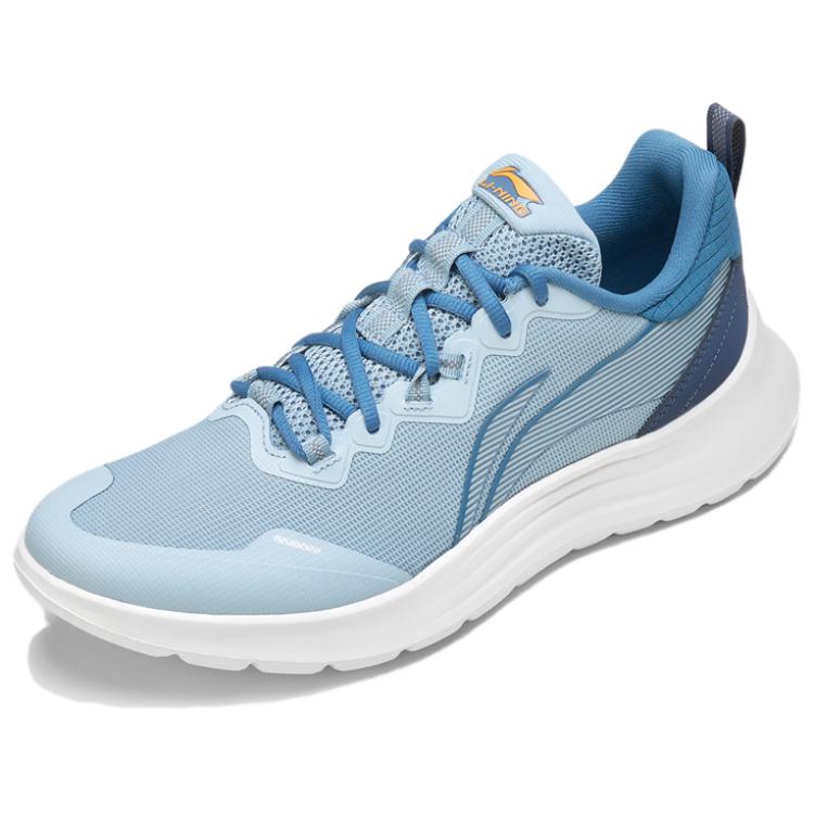 LiNing Cushioning Breathable Low-Top Running Shoes Men's Soft Gray Blue купить в интернет-магазине Yoocart с быстрой доставкой по России.