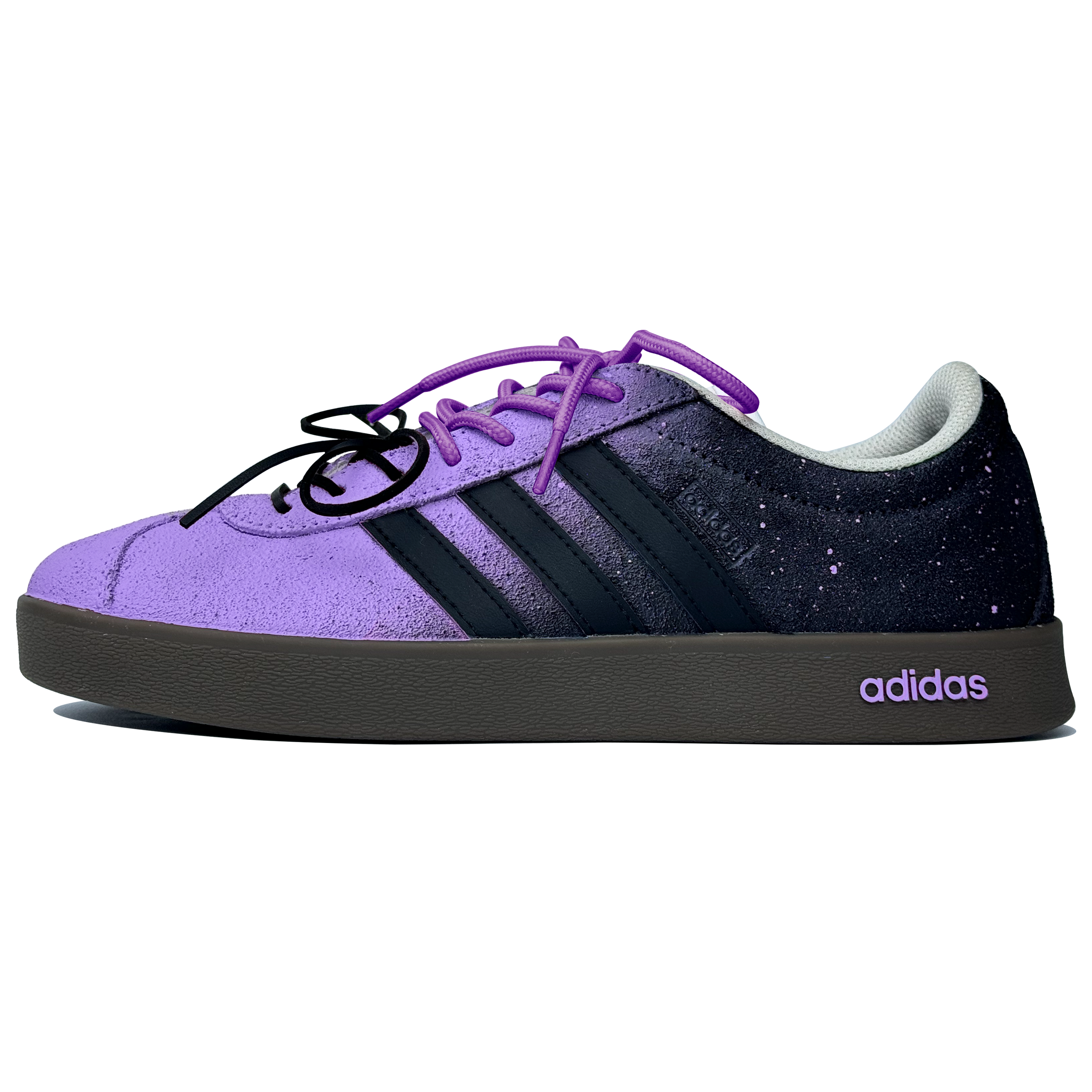 Adidas Neo VL Court 2.0 Slip-Resistant Cushioning Wear-Resistant Low-Top Skateboard Shoes Unisex Black Purple купить в интернет-магазине Yoocart с быстрой доставкой по России.