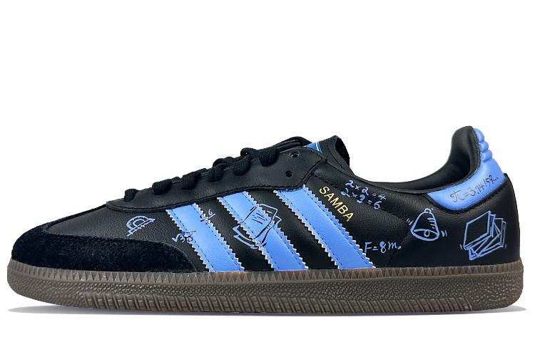 Adidas Originals Samba Slip-Resistant Cushioning Wear-Resistant Low-Top Skateboard Shoes Unisex Haze Blue