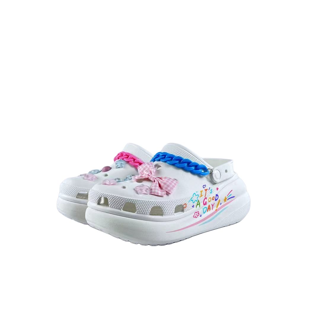 Crocs Crush Clog Clogs Unisex White купить в интернет-магазине Yoocart с быстрой доставкой по России.