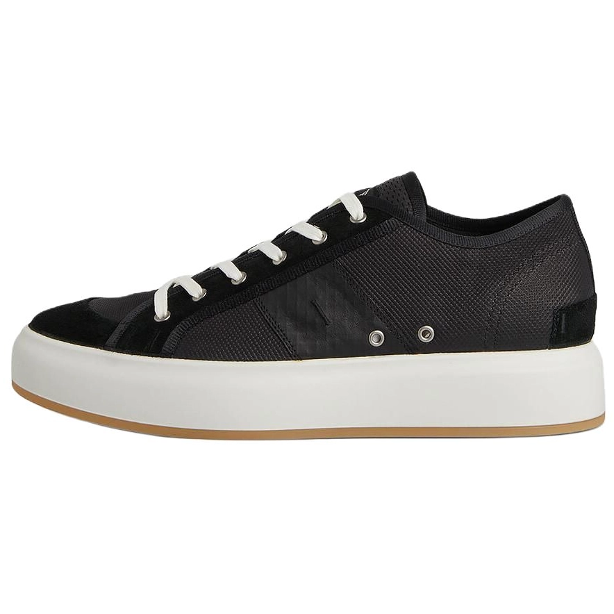 STONE ISLAND Compass Patch Low Top Skateboard Shoes Men's Black
