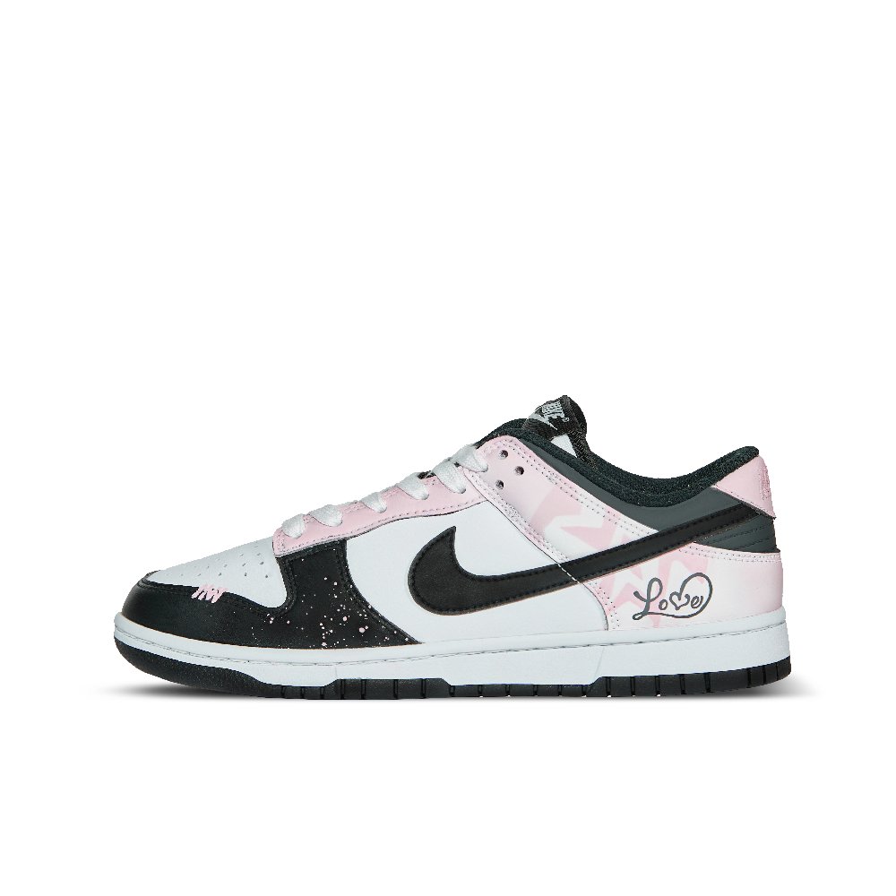 Nike Dunk Mysterious Love Abrasion Resistant Low Top Skateboard Shoes Unisex Pink