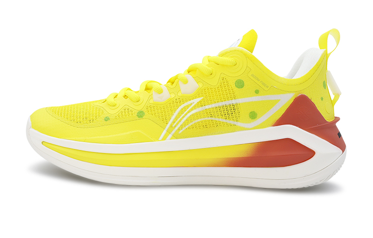 LiNing Liren 3 V2 Support Wear-Resistant Low-Top Basketball Shoes Unisex Yellow