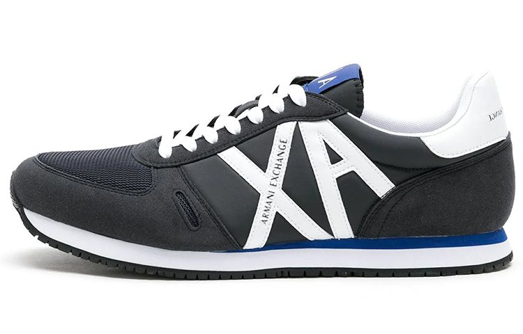 EMPORIO ARMANI Low Top Athletic Shoes Men's Dark Blue
