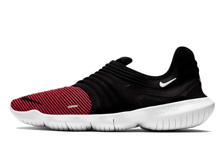 Nike Free Rn Flyknit 3.0 'Black Bright Crimson'