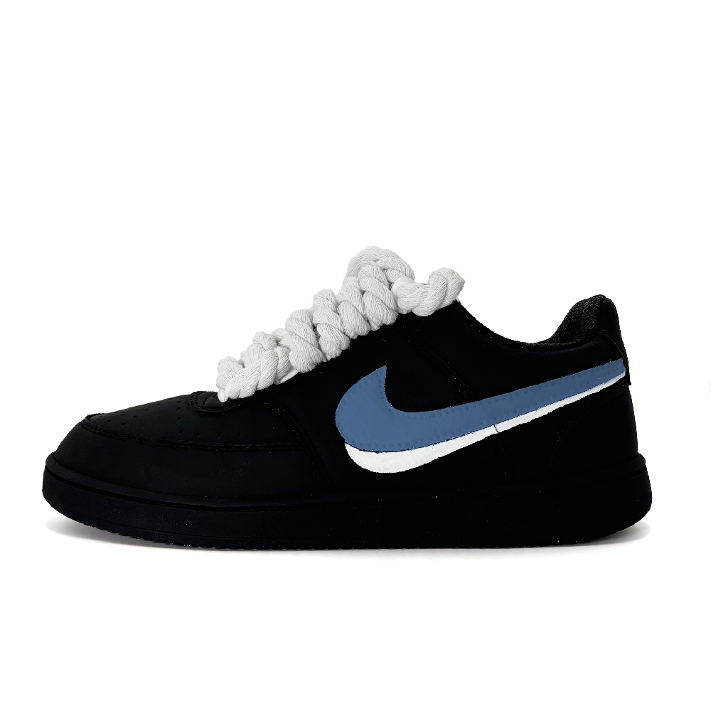 Nike Court Vision Low Skateboard Shoes Unisex Low-Top Blue White