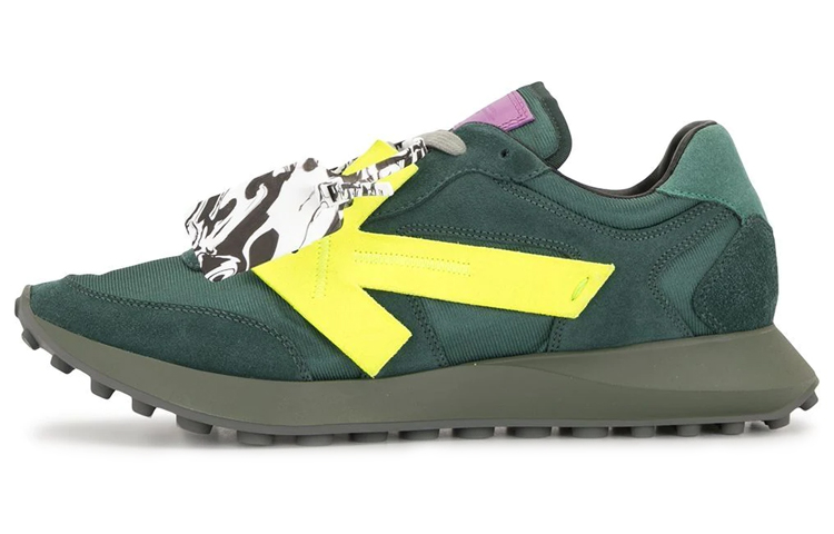 OFF-WHITE Arrow Casual Shoes Men Low-Top Green