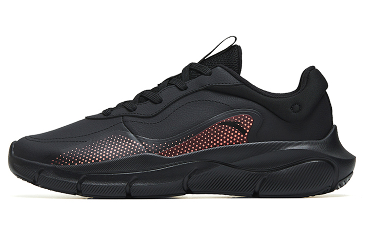 Anta Shock Absorbers With Slip Resistant And Abrasion Resistant Properties Low Top Training Shoes Men's Black Red