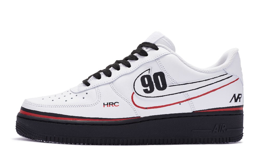 Nike Air Force 1 Low 811 Manufacturing Low Top Skateboard Shoes GS Black Red White