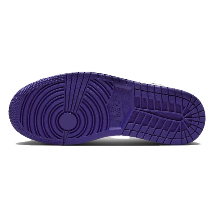 Jordan Air Jordan 1 Vintage Basketball Shoes Women's Low Top Purple/White