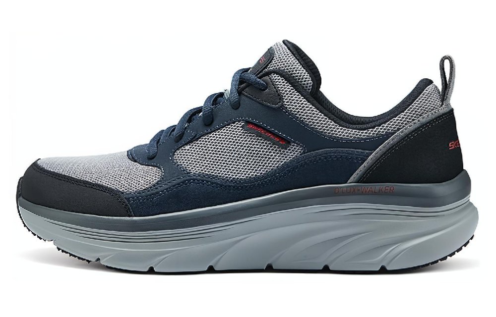 Skechers Cushioning, Wear Resistant Low Top Casual Shoes Men's Marine Blue