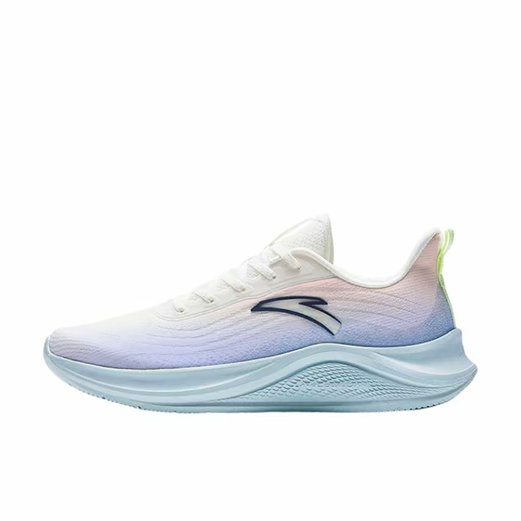 Anta Cushioning, Slip Resistant, And Abrasion Resistant Low Top Casual Running Shoes Men's White Blue