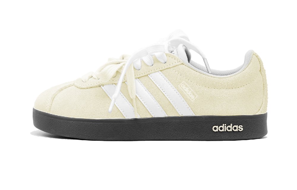 Adidas VL COURT 2.0 Low Top Skateboard Shoes Unisex Custard