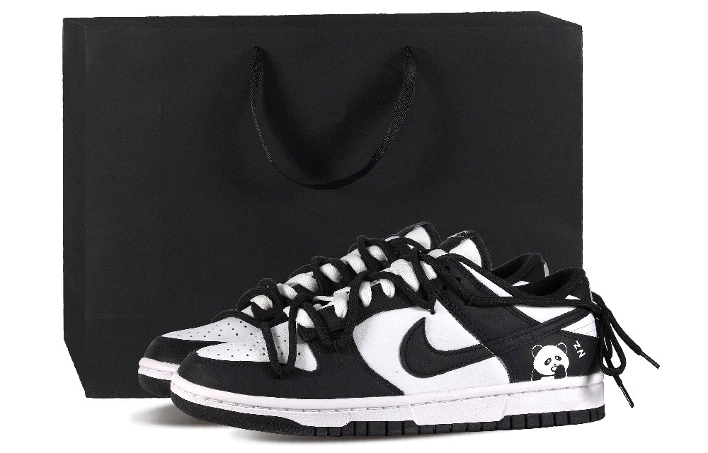 Nike Dunk Low Retro Wear-Resistant Balance Low-Top Skateboard Shoes Women's Black White