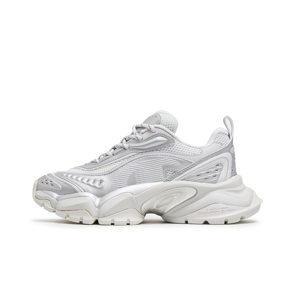 Champion Tooth Shark 2.0 Balance Low Top Chunky Sneakers Women's Silver White/photon Gray