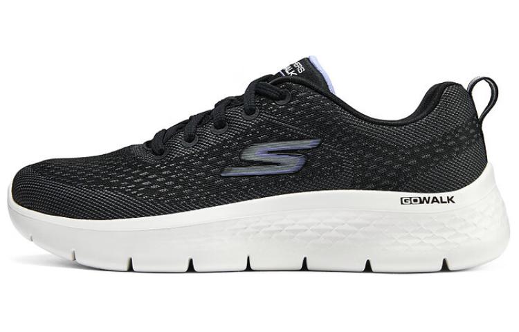 Skechers Go Walk Fle Cushioning Anti-Slip And Wear-Resistant Low-Top Casual Shoes Women's Black White