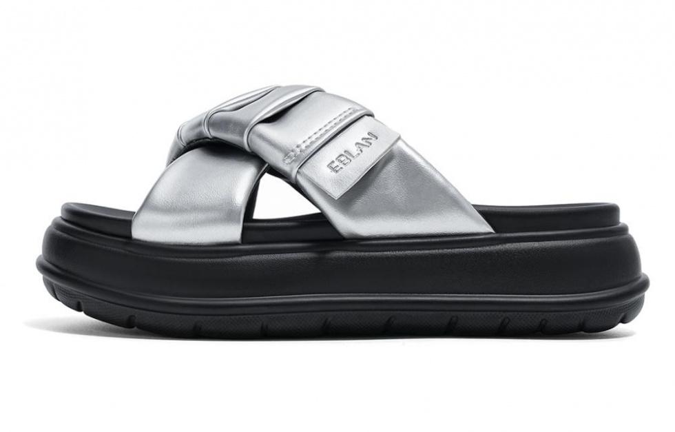EBLAN Slide Slippers Women's Silver