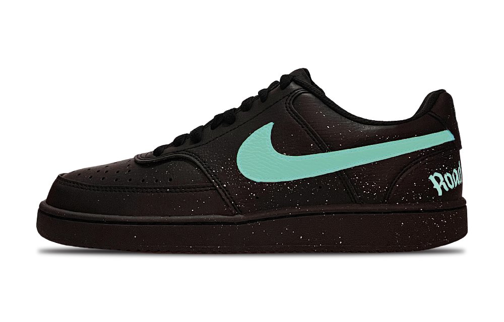 Nike Court Vision Low Anti-Slip Wear-Resistant Low-Top Skateboard Shoes Unisex Black