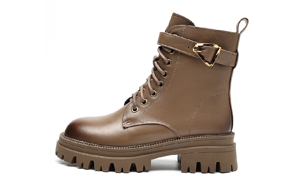 EBLAN Short Martin Boot Women's Brown