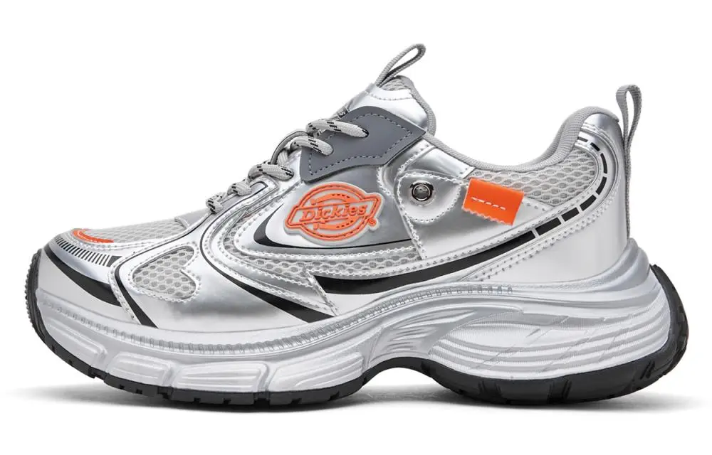 Dickies Low Top Chunky Sneakers Women's Silver Gray