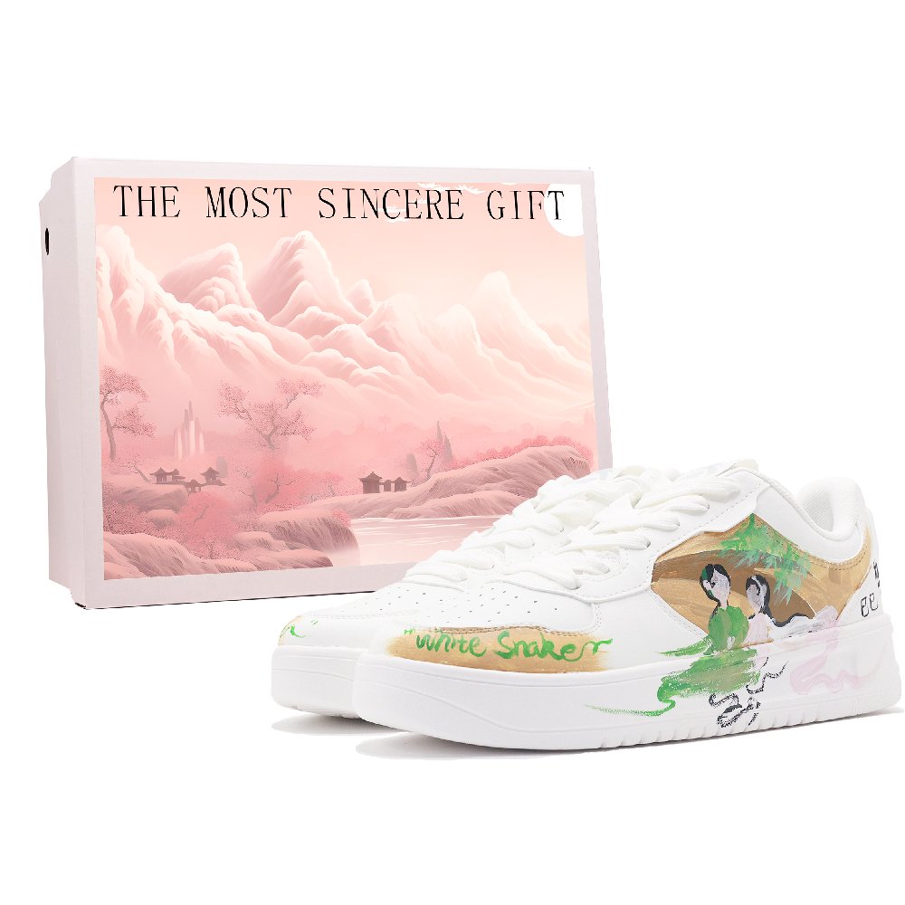Anta Slip Resistant Cushioning Abrasion Resistant Low Top Skateboard Shoes Men's White Yellow Green