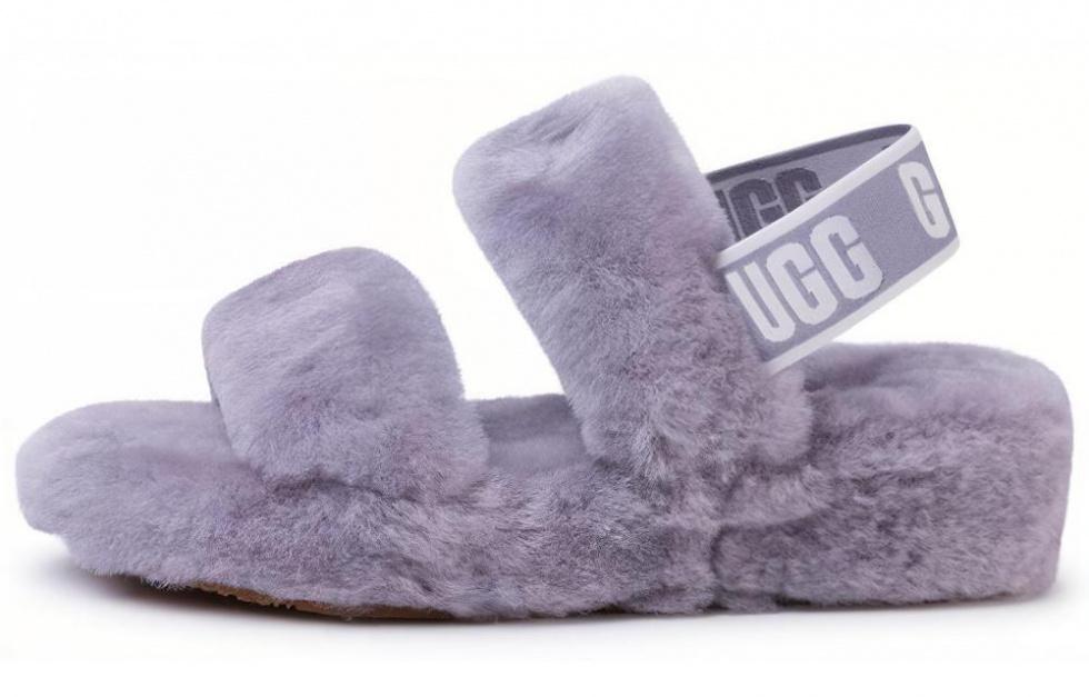 UGG Oh Yeah Sandals Gray Purple Women's
