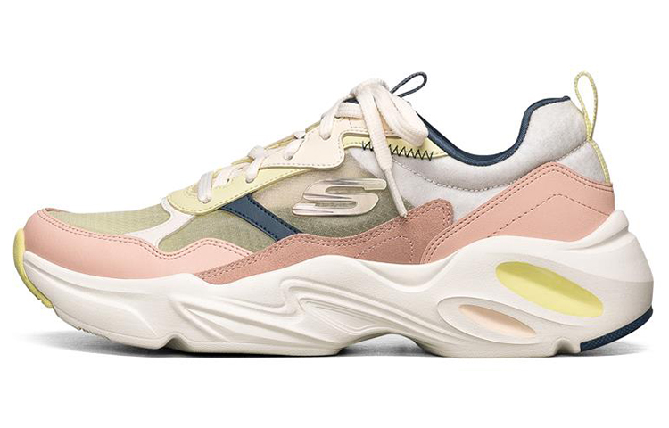 Skechers Stamina Airy Wing Shoes Low Top Chunky Sneakers Women's Natural