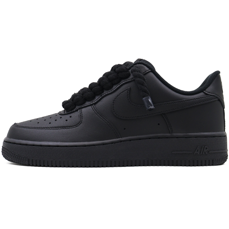 Nike Air Force 1 Wear-Resistant Low-Top Skateboard Shoes Unisex Black