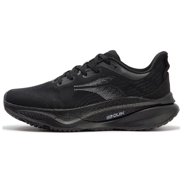 361° Cushioning Lightweight Low-Top Running Shoes Men's Black Gray
