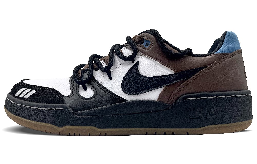 Nike Full Force Seiya Anti-Slip Wear-Resistant Low-Top Skateboard Shoes Men's Black Brown