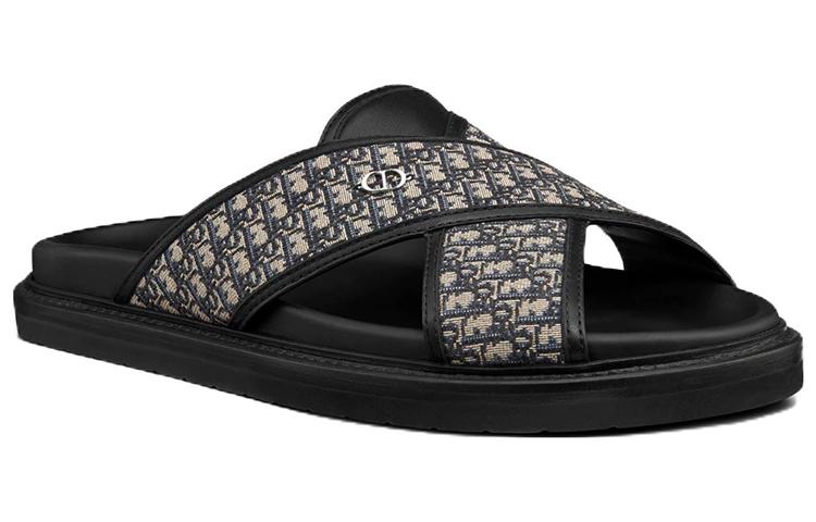 DIOR Aqua Sandal 'DIOR Oblique - Beige Black' купить в интернет-магазине Yoocart с быстрой доставкой по России.